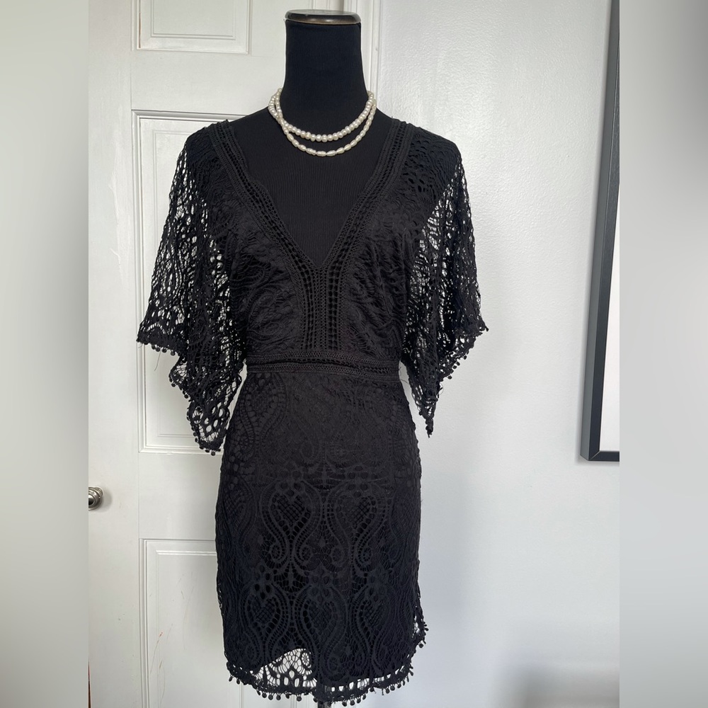Into Black lace dress